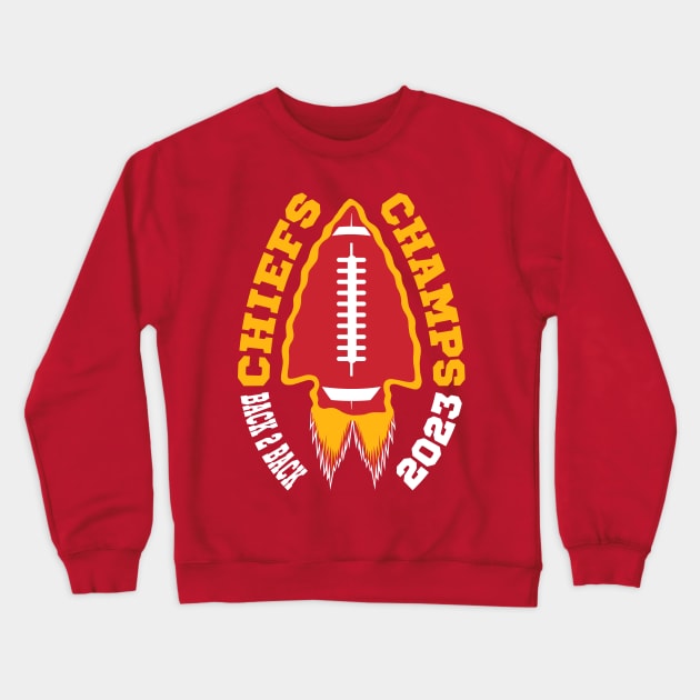 Chiefs Champs 2023 Crewneck Sweatshirt by Megadorim